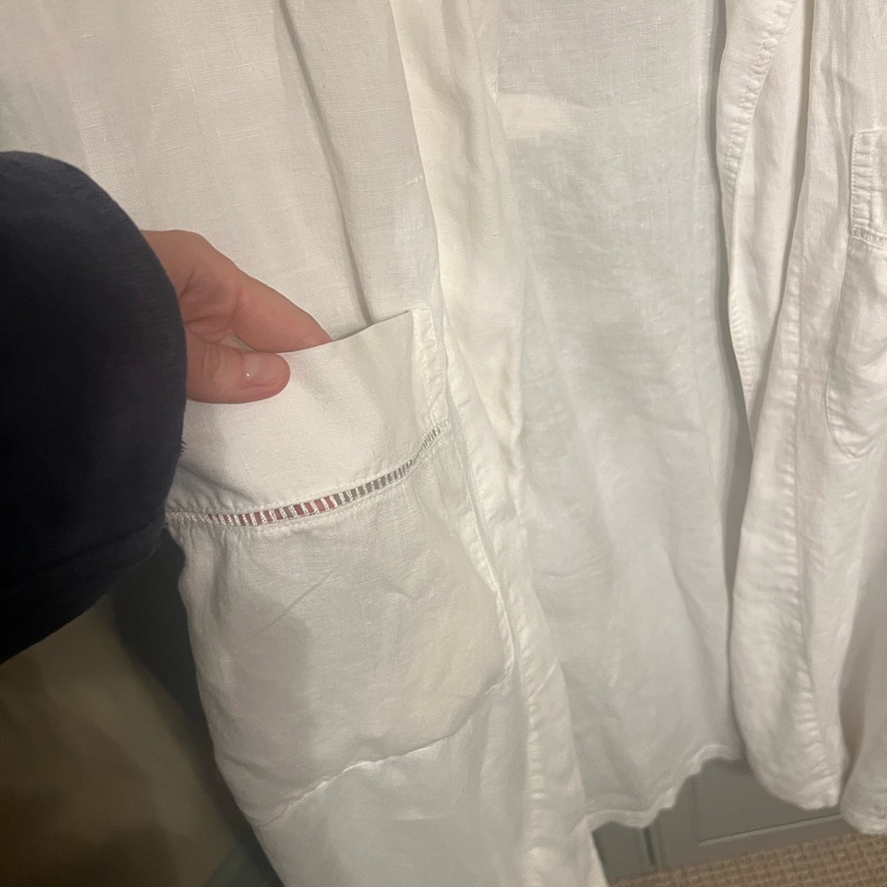 Calvin Klein Linen Robe - Picture 4 of 5